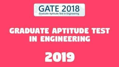 Graduate Aptitude Test in Engineering 2019 -