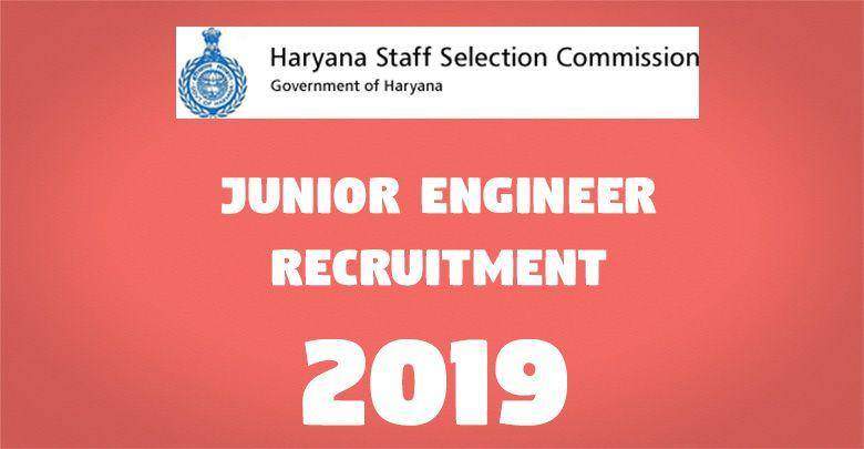 HSSC Junior Engineer Online Form 2019 (Extended) 1 Junior Engineer Recruitment -
