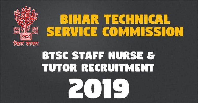 BTSC Staff Nurse Tutor Recruitment -