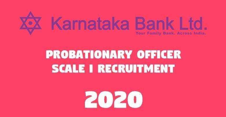 Probationary Officer Scale I Recruitment -