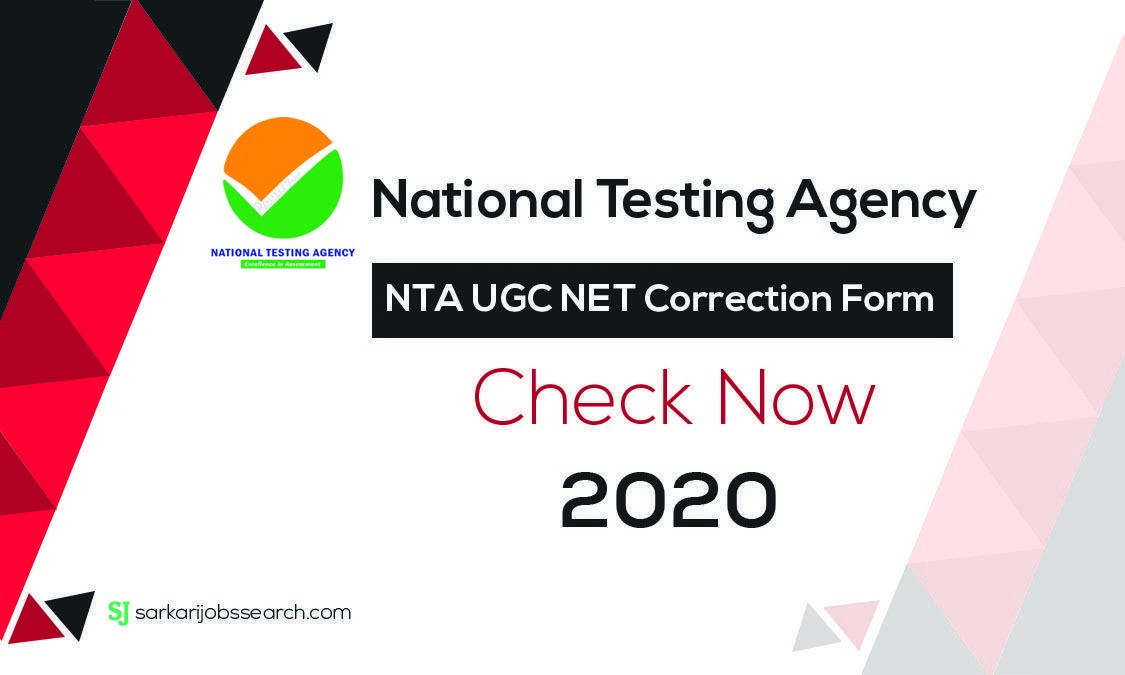 NTA UGC NET Correction Form 1 NTA UGC NET Correction Form -