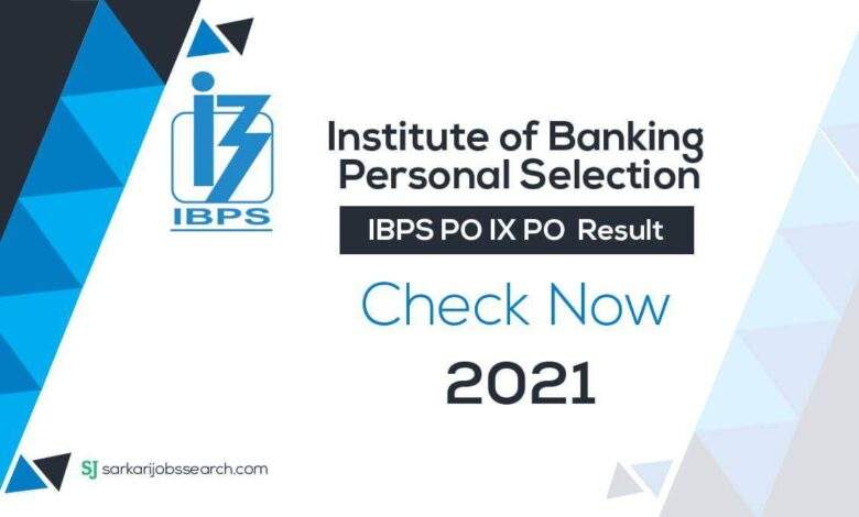 IBPS PO IX PO Allotment Result 2021 1 Business Card Back Side Blue -