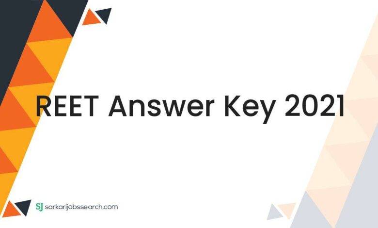 REET Answer Key 2021