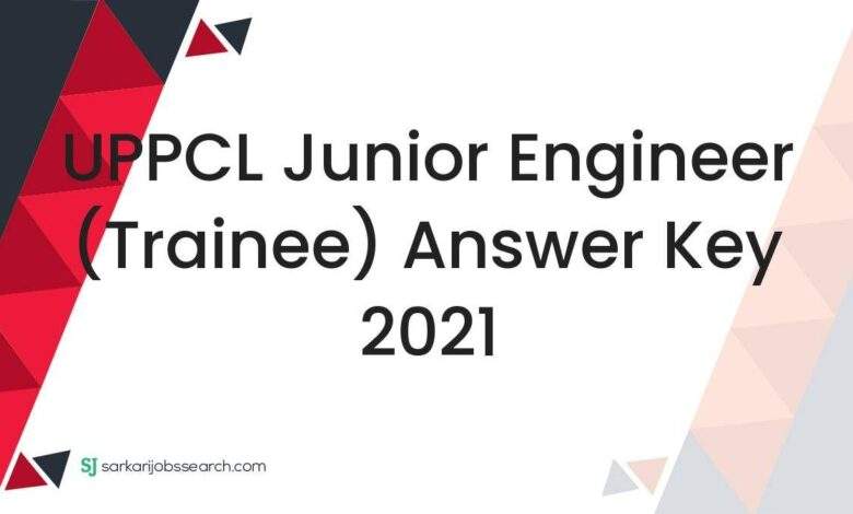 UPPCL Junior Engineer (Trainee) Answer Key 2021 1 UPPCL Junior Engineer (Trainee) Answer Key 2021