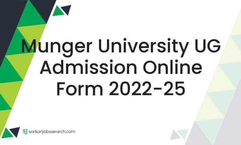 Munger University UG Admission Online Form 2022-25