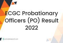 ECGC Probationary Officers (PO) Result 2022